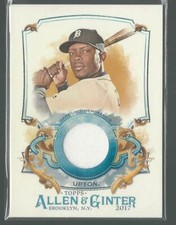2017 TOPPS ALLEN & GINTER JUSTIN UPTON TIGERS GAME USED JERSEY PATCH RELIC