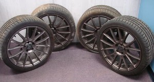 Set-of-4-Michelin-Pilot-Sport-AS3-Wheels-amp-Tires-19-034-Bronze-Color-Bremmer-Kraft