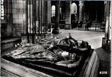 Basilica Henri II, Catherine de Medici, Seine Saint Denis, France RPPC Postcard