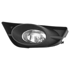 White Fog Light Wbulb Bezel For Honda Fit 2009 2010 2011 Plastic Lens Lh