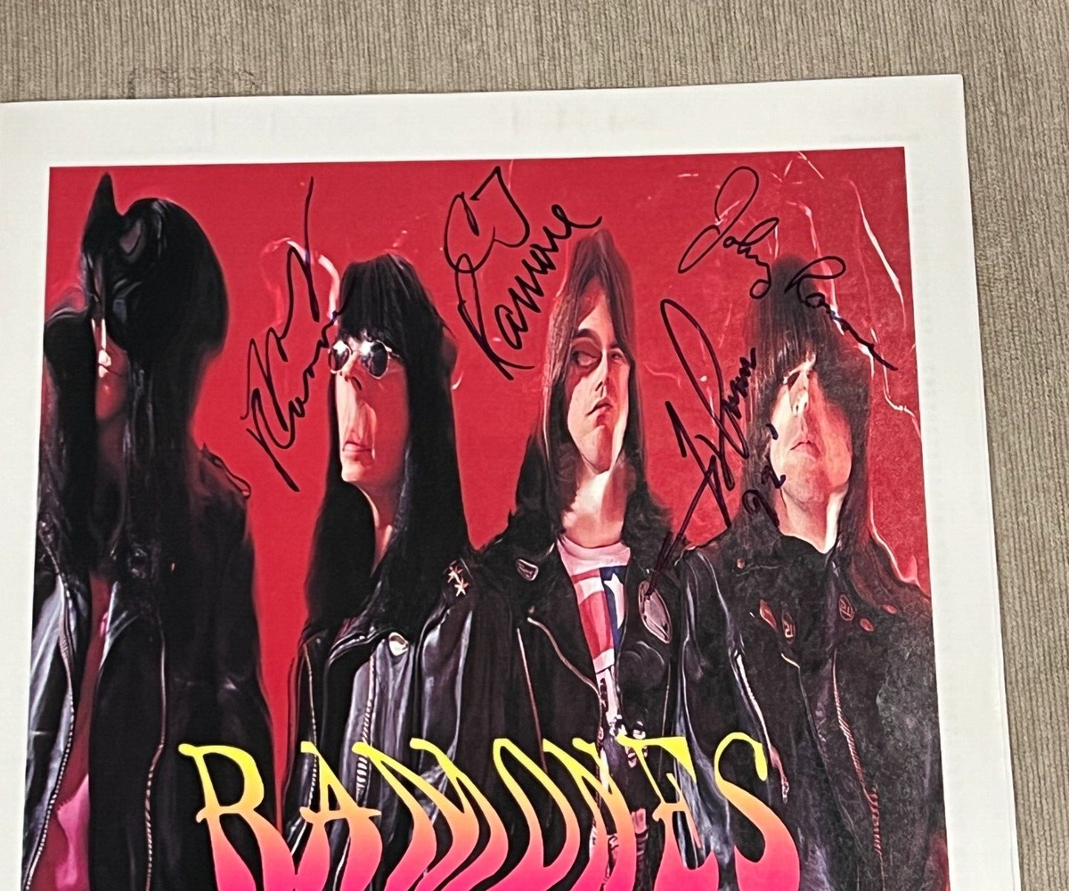 THE RAMONES Mondo Bizarro Hand Signed by Joey, Johnny, Marky, CJ