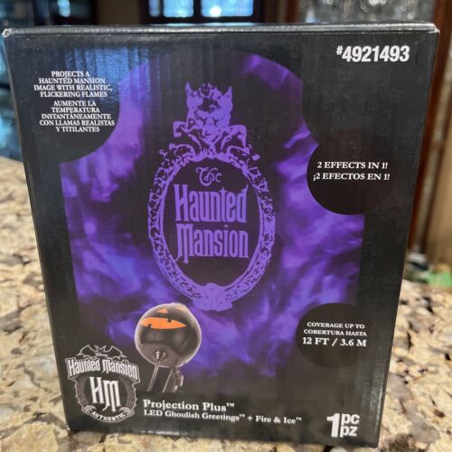 Disney The Haunted Mansion Gemmy Projection Plus DEL salutations macabres #4921493 - Photo 1/7