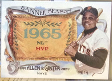 2022 Topps Allen & Ginter Banner Season Willie Mays #BS-2 Giants