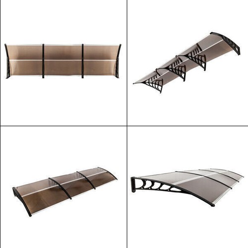 Outdoor Front Door Window Awning Patio Canopy Rain Cover UV Protected Eaves US - Picture 16 of 49