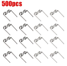 Car Bumper Repair Tool Kit Hot Stapler Plastic Welding Wave Staples 0.8MM 500Pcs
