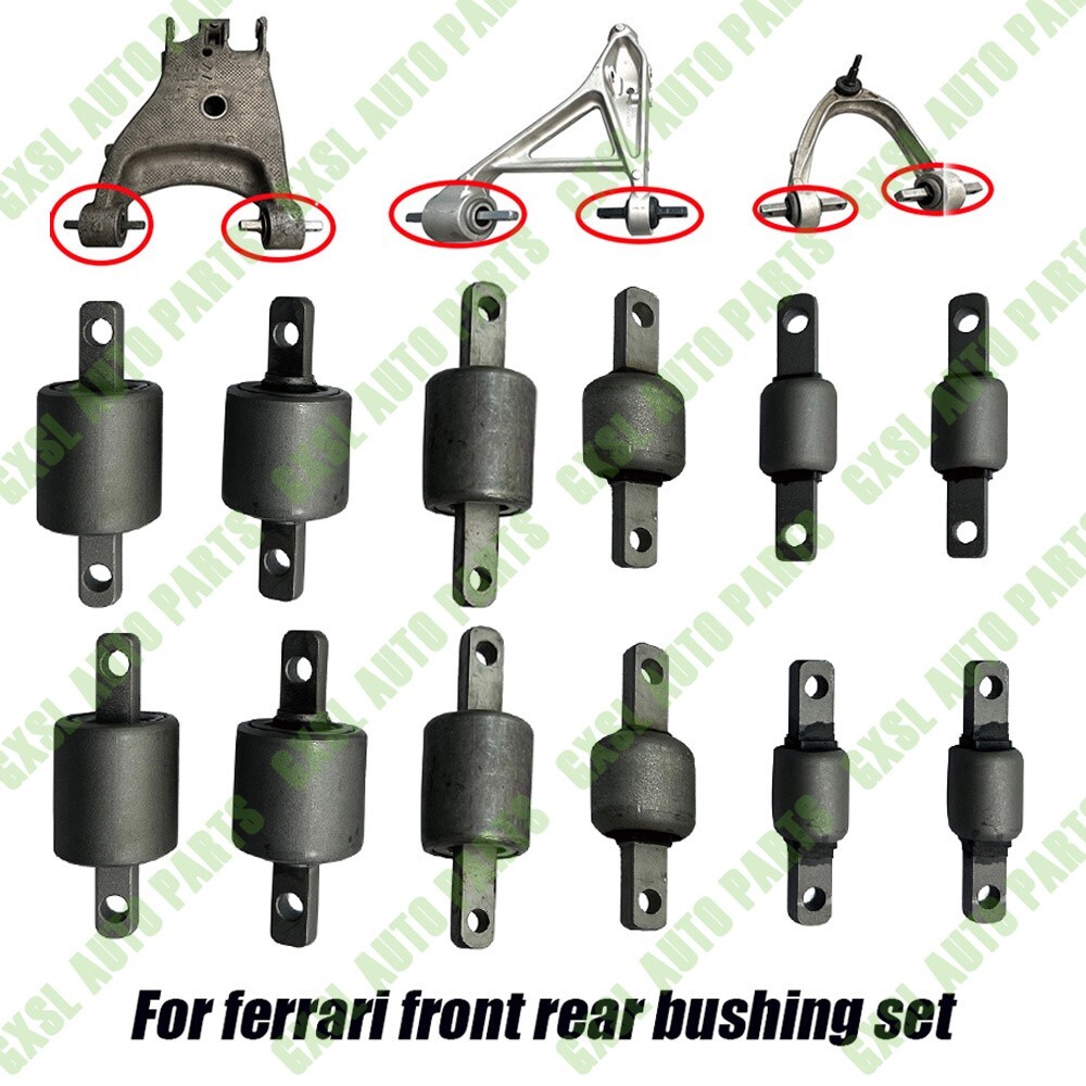 12PCS For Ferrari 458 488 F12 front upper lower rear lower Control arm bushing