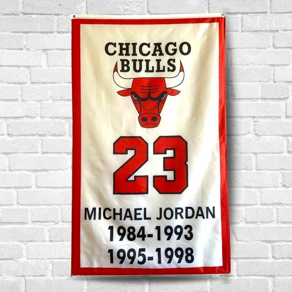Michael Jordan Chicago Bulls 3x5 ft Flag NBA American Basketball Wall
