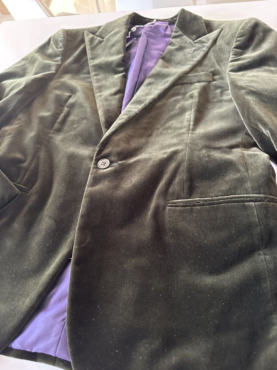 NWT. Ralph Lauren Purple Label Velvet Blazer. Olive Green NWT. Ralph Lauren Purple Label Velvet Blazer. Olive Green