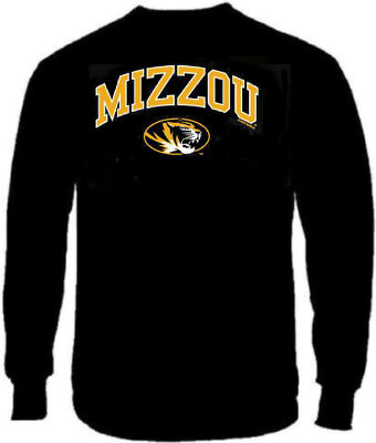 Missouri Tigers Men's Black Arch College Long Sleeve T Shirt