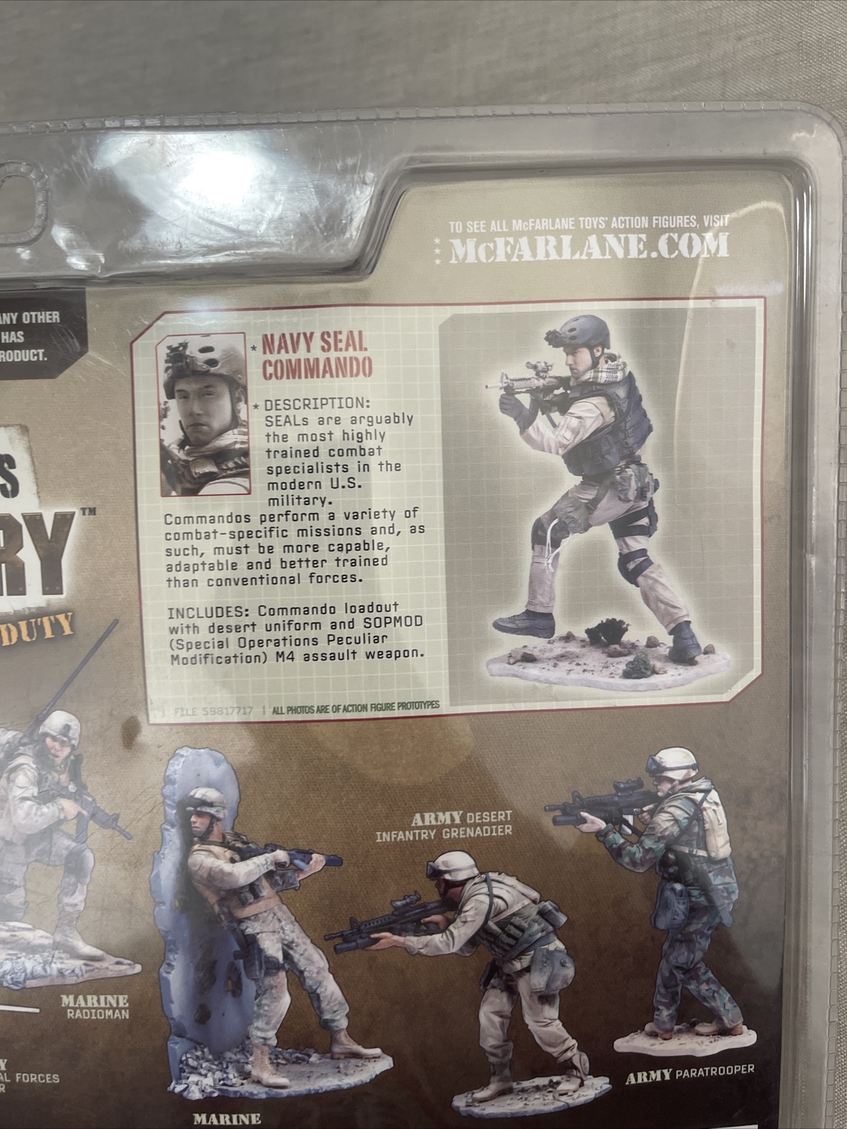 VTG McFarlane&rsquo;s Military Second Tour Of Duty Navy Seal Commando Action Figure