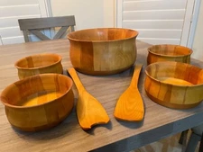 Williams-Sonoma *VERMONT *John McLeod * 7 pc. Salad Serving Set * Made in USA!