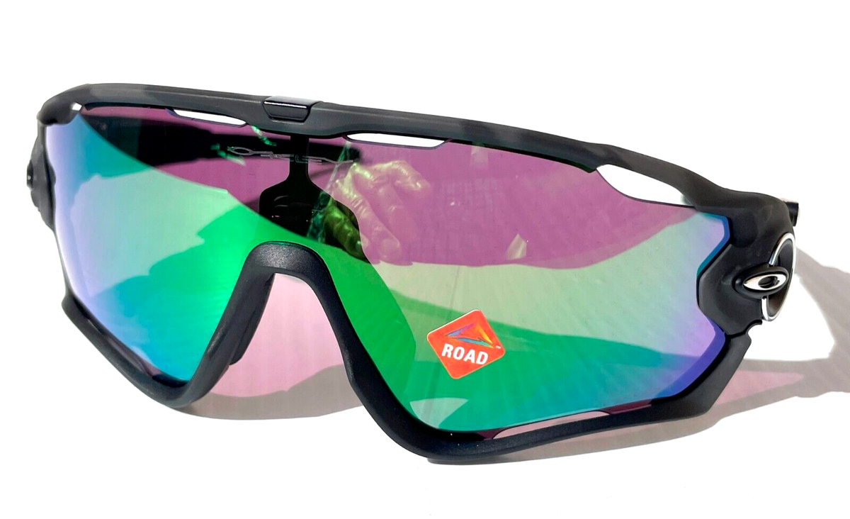 NEW Oakley JAWBREAKER Matte Black Camo PRIZM Road Jade Lens NEW Oakley JAWBREAKER Matte Black Camo PRIZM Road Jade Lens