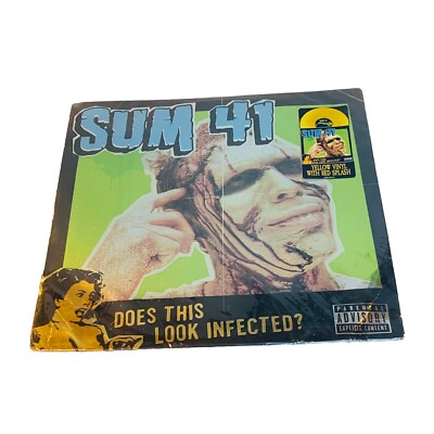 Does this Look Infected [PA] Yellow Vinyl with Red Splash 180g by Sum 41 Record