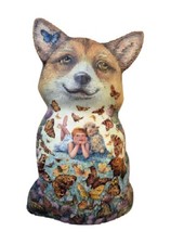 Russian Hand Carved and Hand Painted Dog Figurine by Andrew Gavrilenko