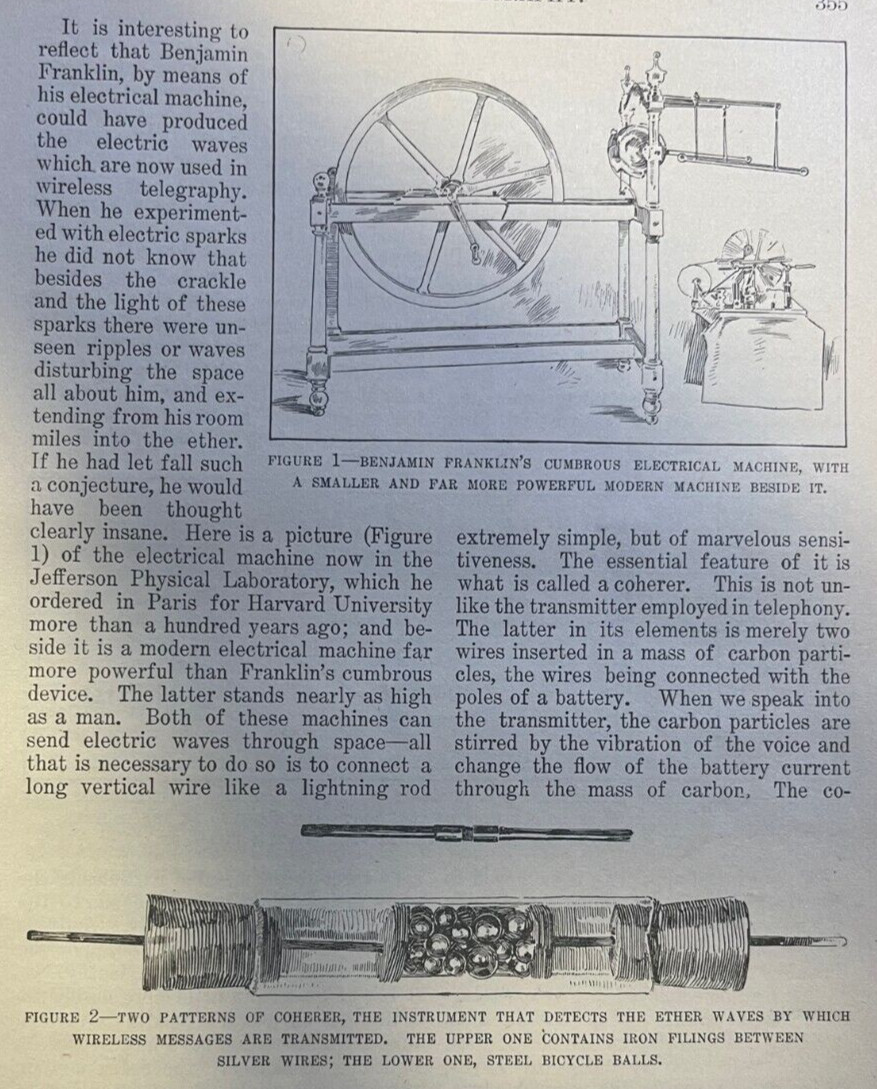 1899 William Marconi Wireless Telegraphy