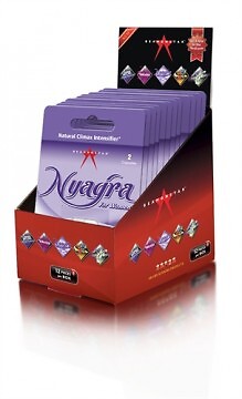 Nyagra Women Female Orgasm Natural Climax Intensifier 2 Count 12 Pack Display