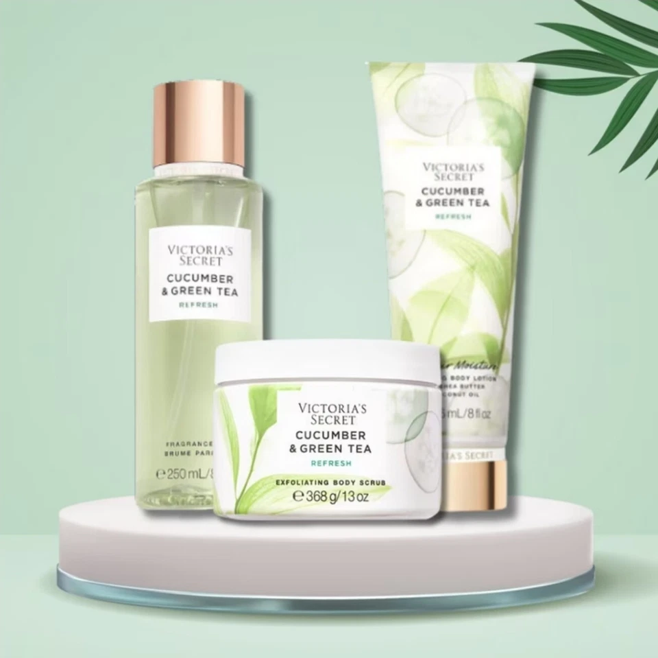 Victoria's Secret EXFOLIANTE DE PEPINO Y TÉ VERDE, LOCIÓN, LAVADO CORPORAL Lote 3 Foto 3 de 4