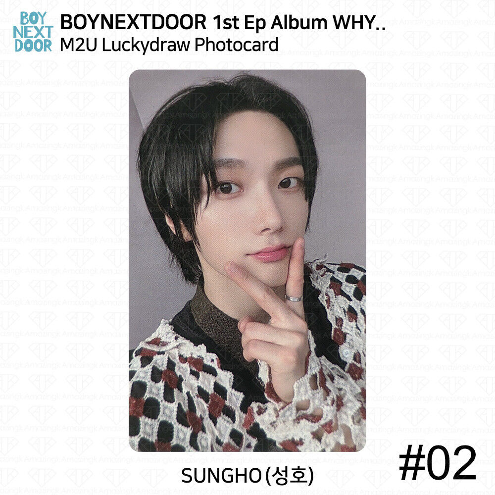 BOYNEXTDOOR 1st Ep Album WHY.. Lucky Draw Photocard M2U BOYNEXTDOOR 1st Ep Album WHY.. Lucky Draw Photocard M2U