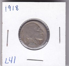 1918 Buffalo Nickel Acid Dated L41