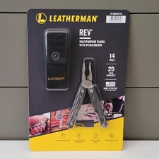 Leatherman REV MultiPurpose Pliers 14 Tools with Nylon Sheath Sealed Pkg NEW