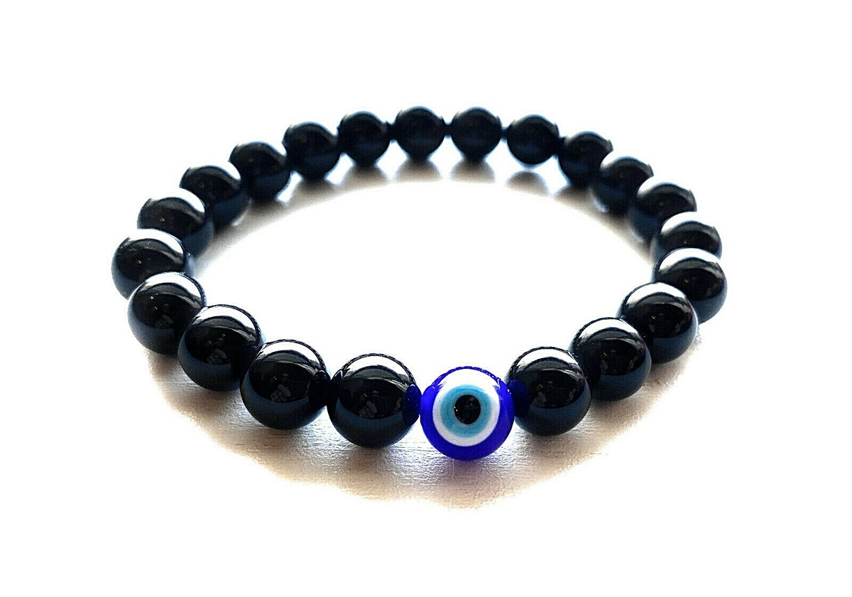 【BLACKPURPLE】24FW★ Money Keeper Onyx Bracelet Amazon.com: HOZEAL Black Onyx Protection Bracelet, Men Women