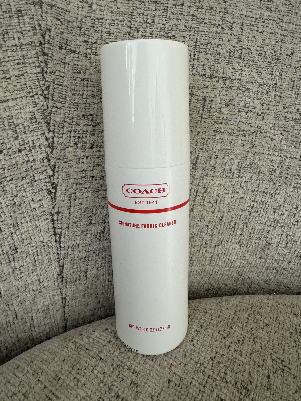 COACH Signature Fabric Cleaner 6 oz Bottle for Jacquard Handbags and More Sealed-image