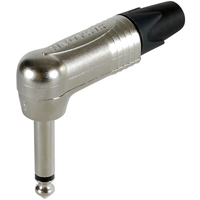 Neutrik NP2RX Mono Right Angle 1/4'' 6.35 mm Speaker / Guitar Plug Nickel/Silver