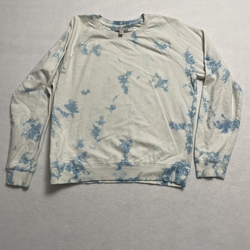 LUCKY BRAND Shirt Womens Size Med Blue Tie Dye Long Sleeve - Picture 1 of 4