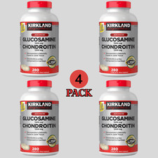 Kirkland Signature Glucosamine Chondroitin, 4 Pack x 280 ct 1120 Tablets