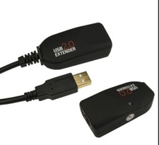USB 2 Over LAN Long Distance Extender Booster Cable Ethernet upto 50m
