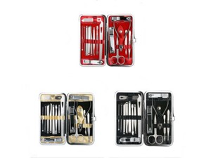 16pcs Manicure Set Pedicure Tools Nail Clippers Kit Professional Stainless Steel
