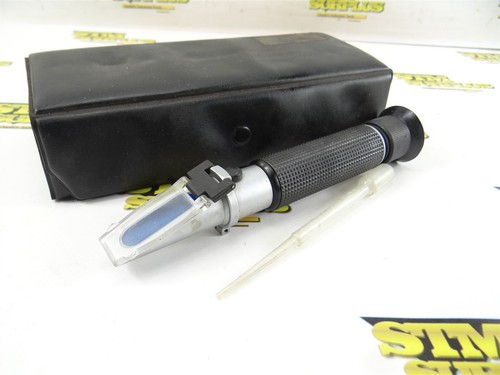 HAND HELD PORTABLE REFRACTOMETER 0-10 BRIX % 20°C + CASE