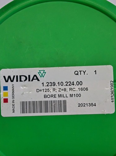 Messerkopf, Kopierfräser von Widia 1.239.10.224.00. 125 mm, für Platten RCMT 16 - Picture 1 of 4