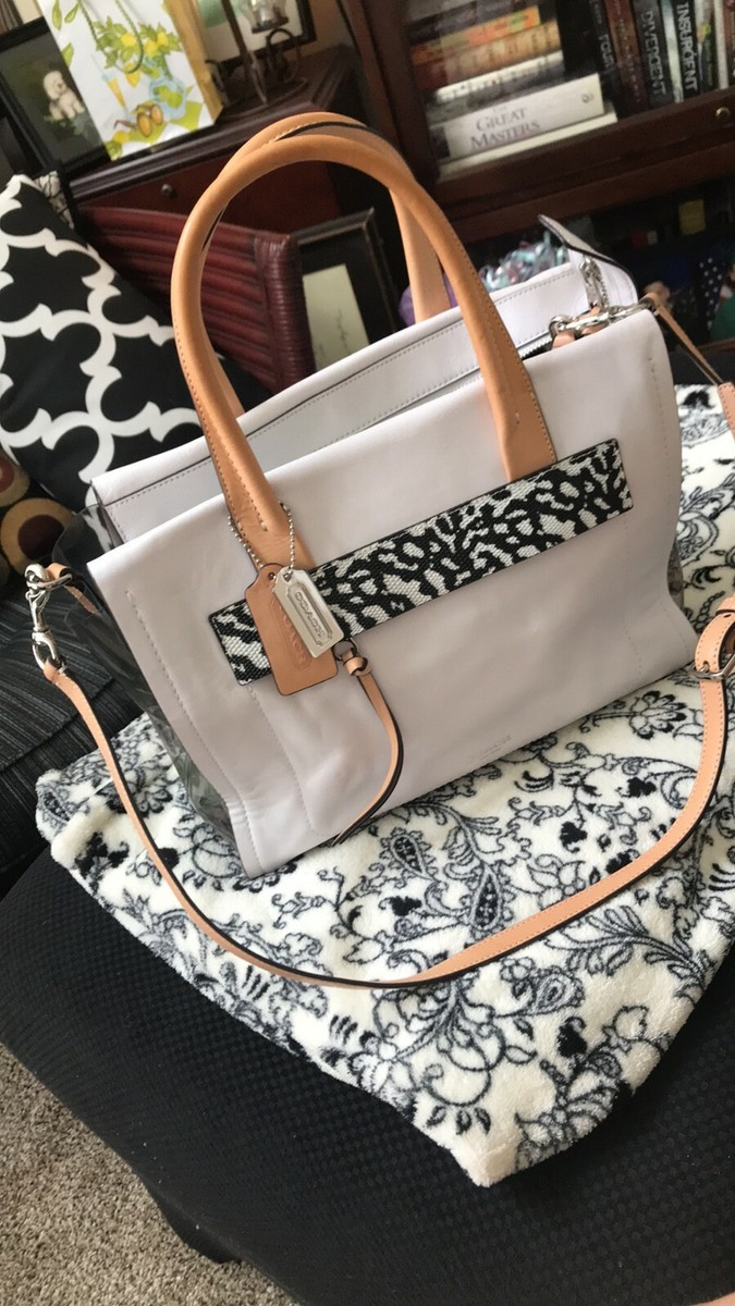 Genuine COACH Bleeker Mixed Media Riley Bag NEW with