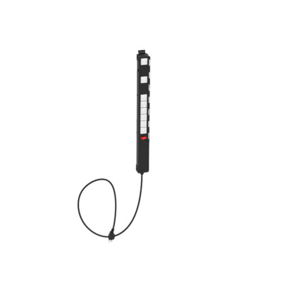 Penn Elcom 8-Way Slim Vertical Mount PDU Power Strip for Home / Office  PDU08-US