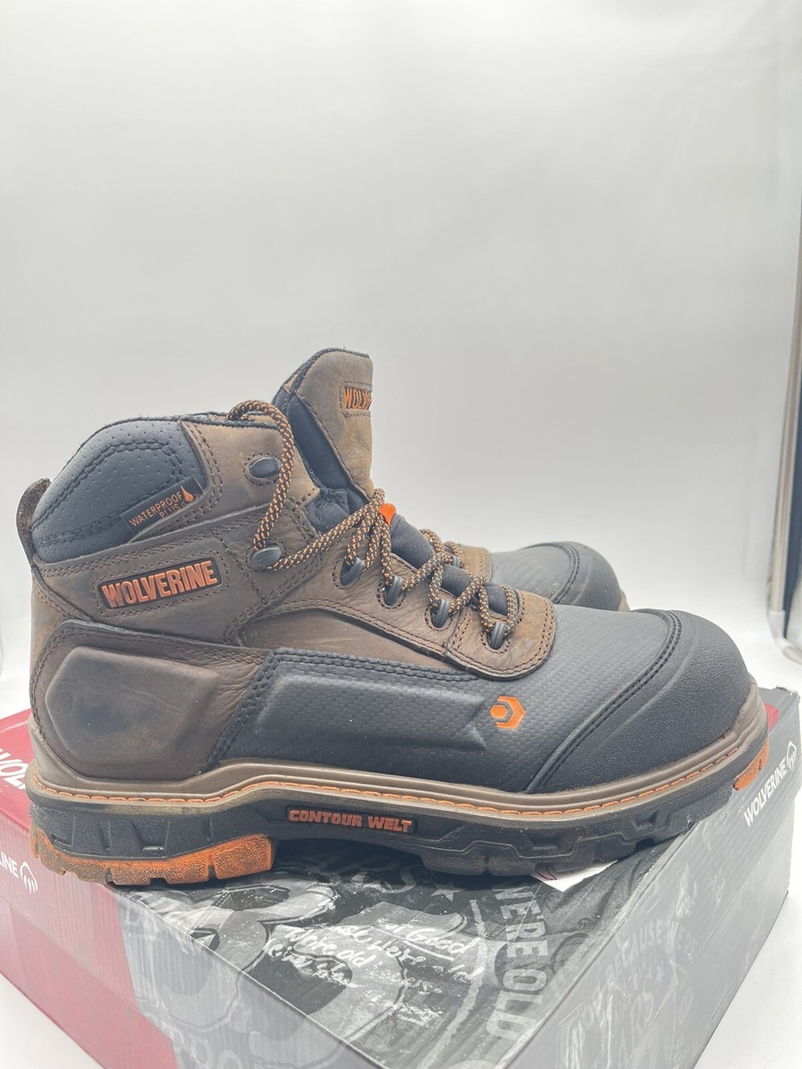 Wolverine Overpass CarbonMAX W10717 Mens Brown Black Work Boots Size 10.5 EW Wolverine Men main image 2