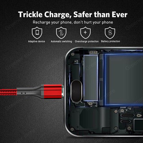 Heavy Duty Quick Fast Charge USB Type C Data Phone Charger Cable Lead 2m 1.5m 1m - Picture 2 of 15