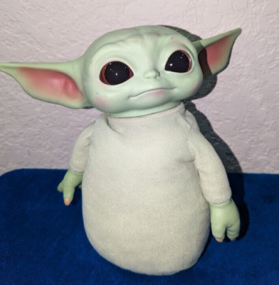 Star Wars Mandalorian The Child Grogu Baby Yoda 12'' Plush Hard Head Toy Mattel