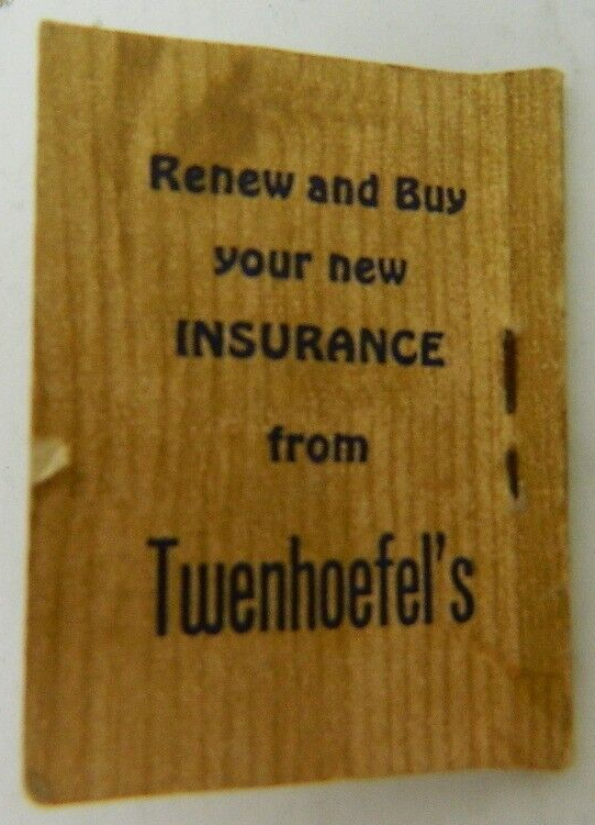 Vintage Booklet of Air Mail Stickers from Twenhoefel's in Belleville