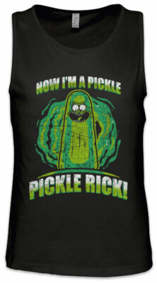 Pickle Rick Herren Tank Top Rick Sanchez Beth Smith Jerry Morty Gurke TV Fun