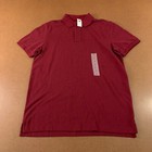 Old Navy Mens Small Classic Fit Cranberry Short Sleeve Uniform Pique Polo NWT