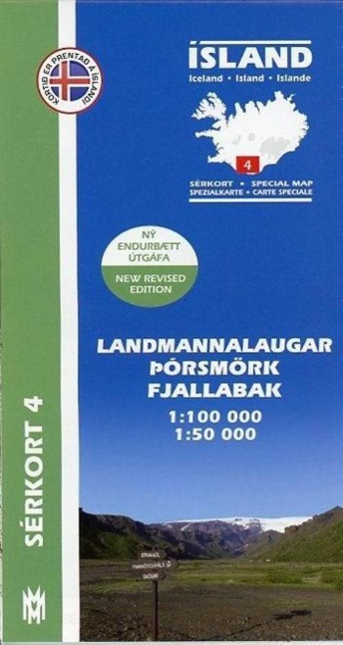 Thumbnail - Island Serkort 04 Landmannalaugar - Porsmörk 1 : 100 000