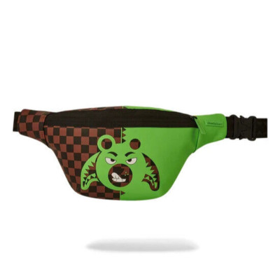 SPRAYGROUND GREEN MONEY BEAR SAVVY CROSSBODY B6863 NEW IN BAG WITH TAGS