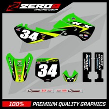 Custom MX Graphics Kit  : KAWASAKI KX 65 / KLX 110 2000 - 2022 STRIKE GRN/YEL
