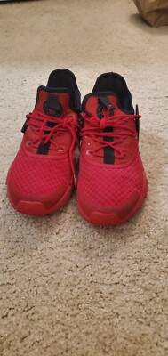 Nike Air Huarache Gym Shoe Red/Black Size