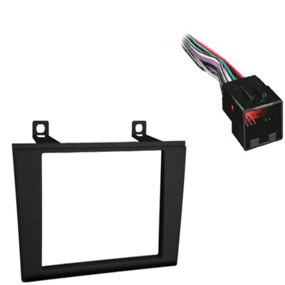 Fits Ford Thunderbird 2002-2003 Double DIN Harness Radio Dash Kit - Black