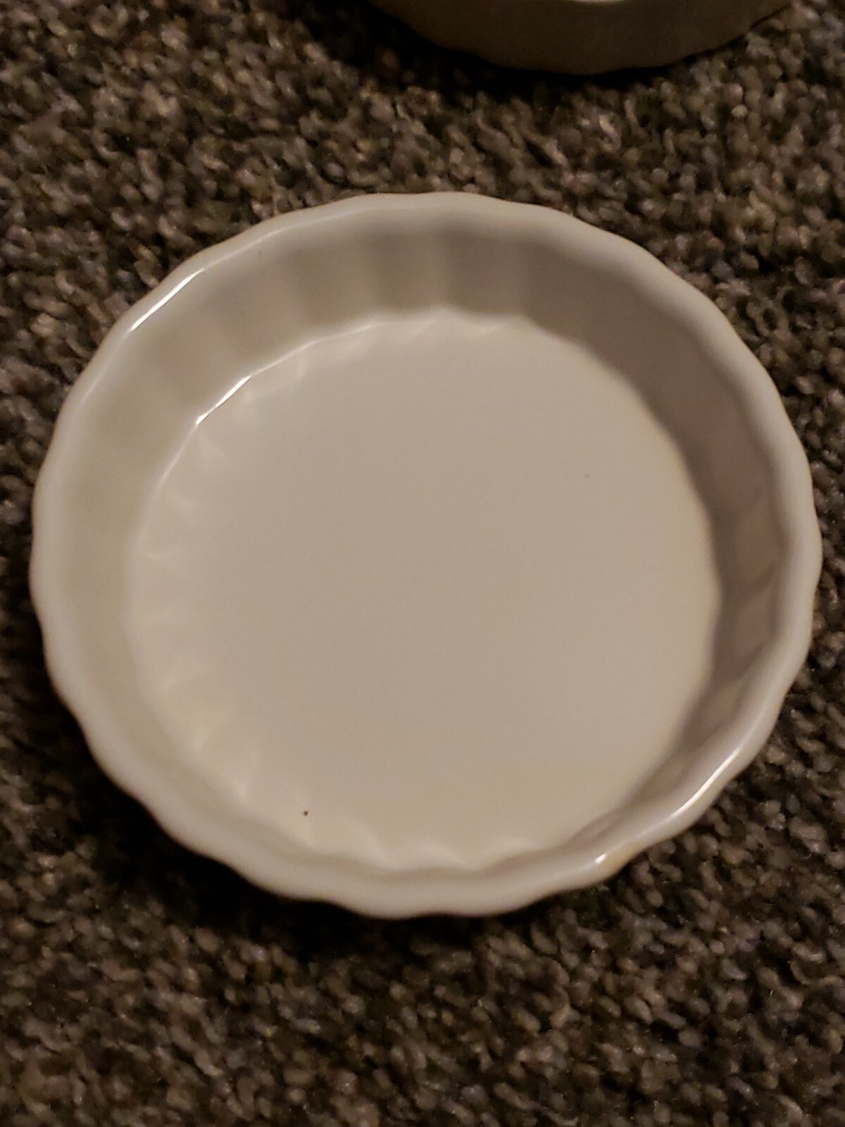 2 Bonjour Mini Ramekins Tartlet Pans Ceramic Tart Custard Cup 3" X 3/4