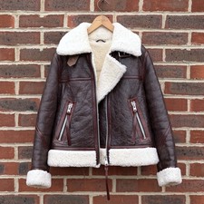 AllSaints Ladies ELDER Shearling Jacket SMALL...