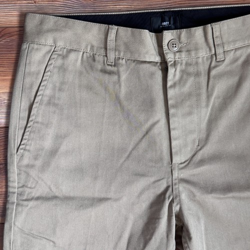Pantaloncini uomo kaki chino 10" cuciture interne - Obey (31W) - Billabong (32W) usati in ottime condizioni - Foto 16 di 27