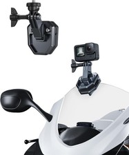 Motorcycle Windshield Clip Camera Mount, Quick Release Motorbike Windscreen